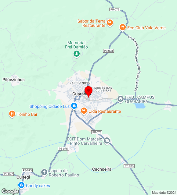 Mapa da localização