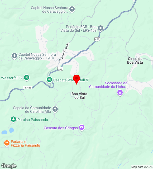 Mapa da localização