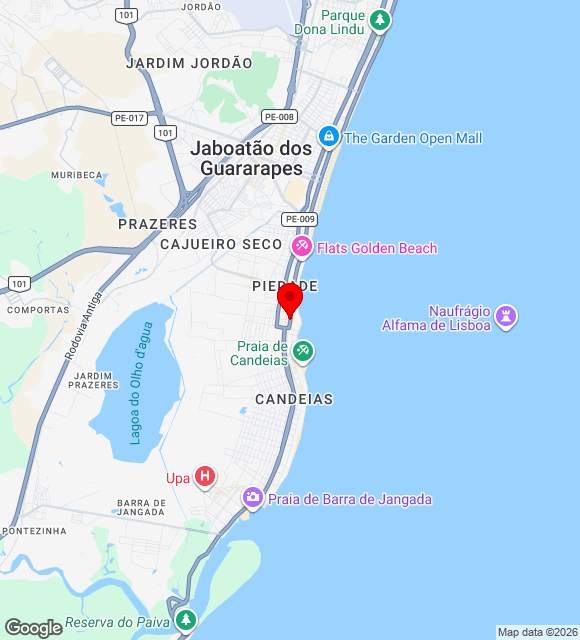 Mapa da localização