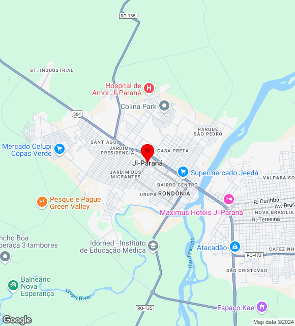 Mapa da localização