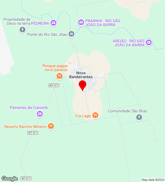 Mapa da localização