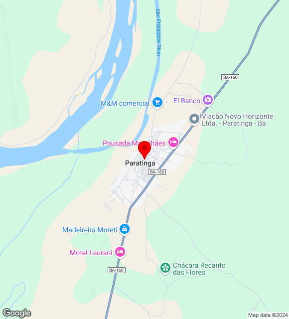 Mapa da localização