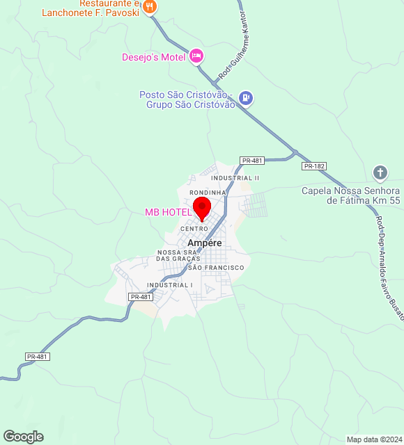 Mapa da localização