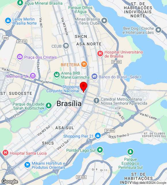 Mapa da localização