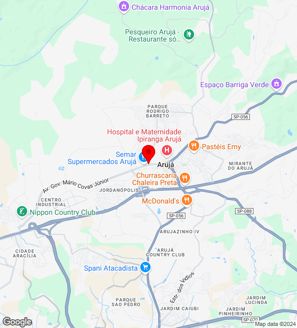 Mapa da localização