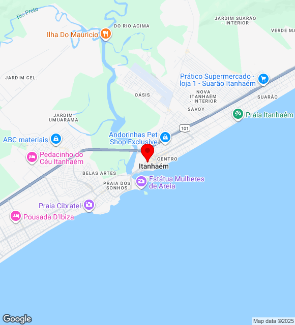 Mapa da localização