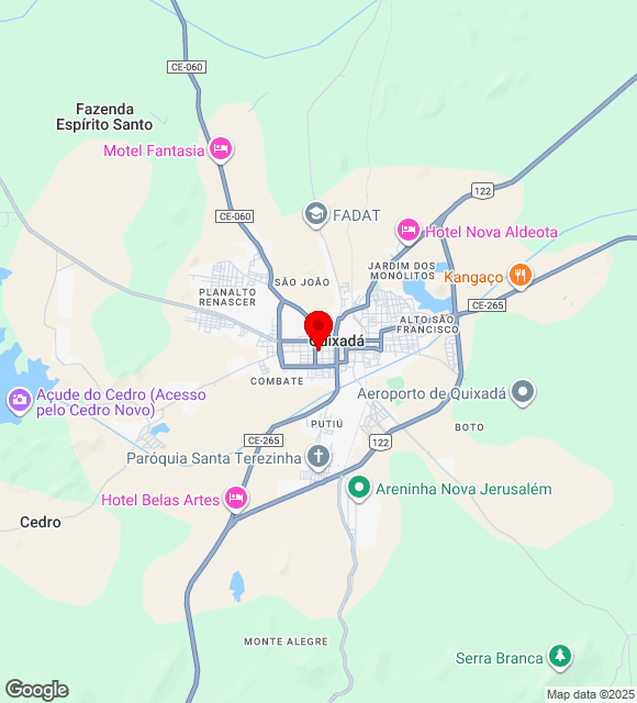 Mapa da localização