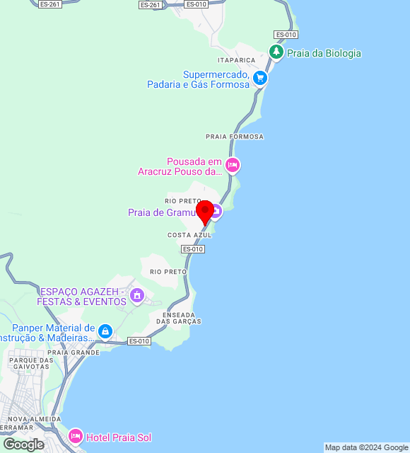 Mapa da localização