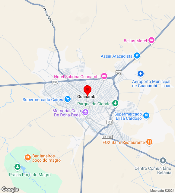 Mapa da localização