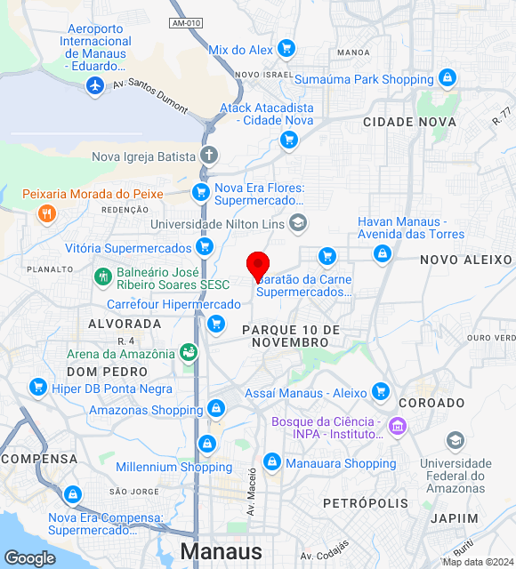 Mapa da localização