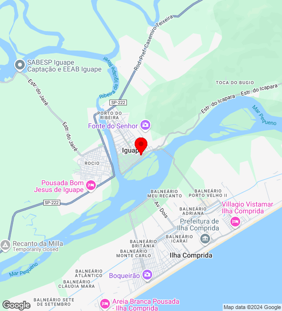 Mapa da localização