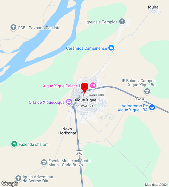 Mapa da localização