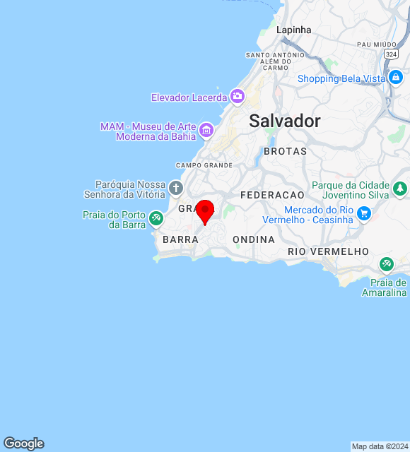 Mapa da localização