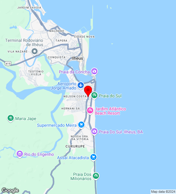 Mapa da localização