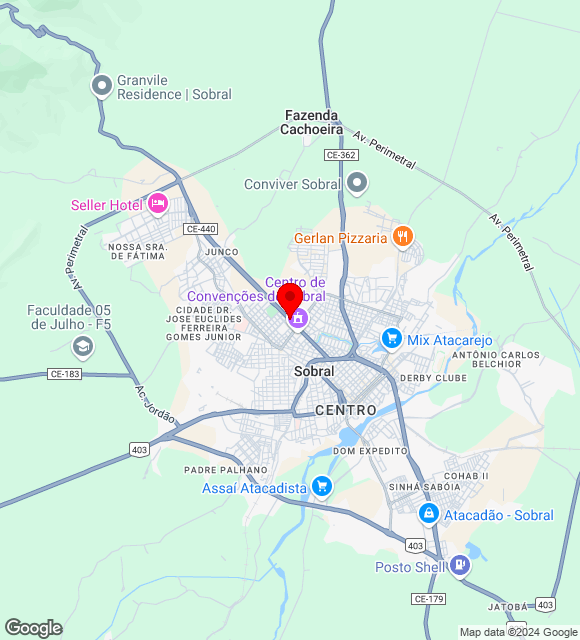 Mapa da localização