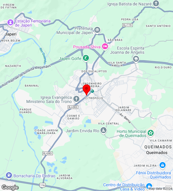 Mapa da localização