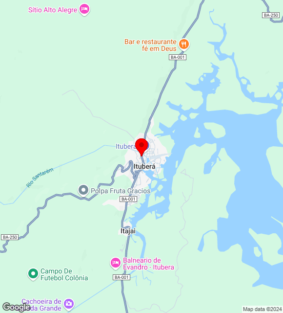 Mapa da localização