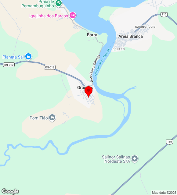 Mapa da localização