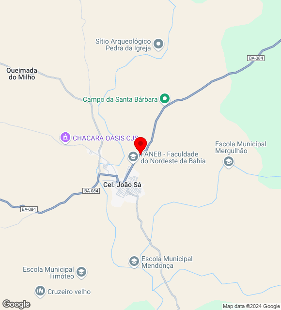 Mapa da localização