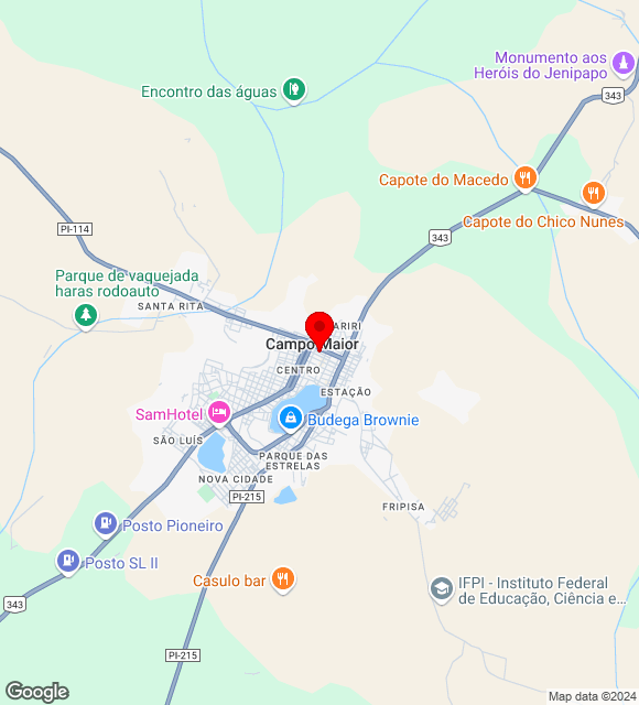 Mapa da localização