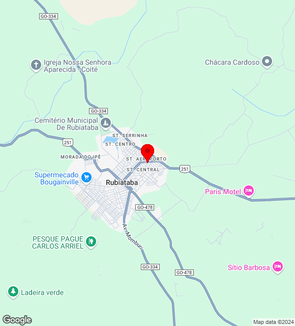 Mapa da localização