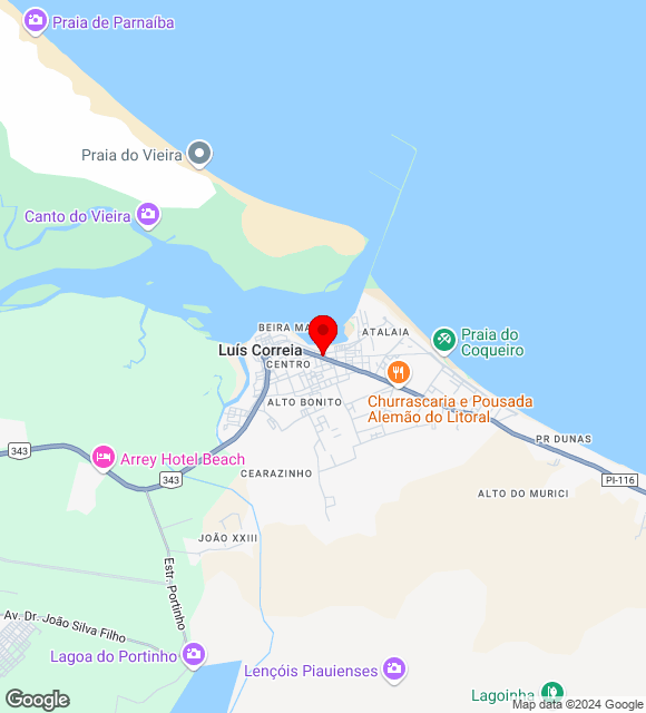 Mapa da localização