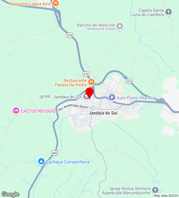 Mapa da localização