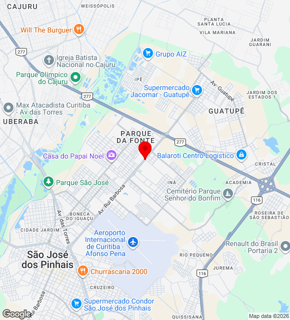 Mapa da localização