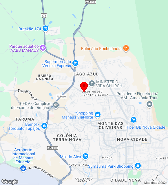 Mapa da localização