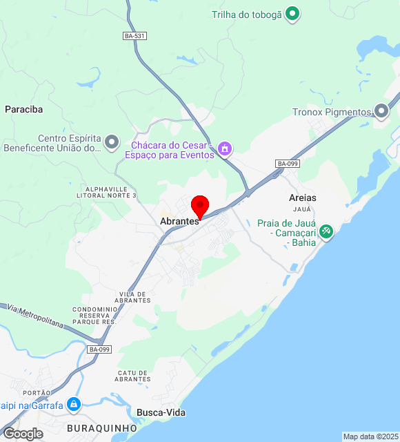 Mapa da localização