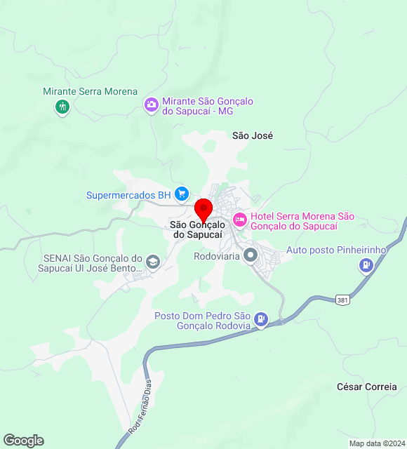 Mapa da localização