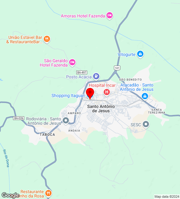 Mapa da localização