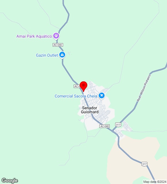 Mapa da localização