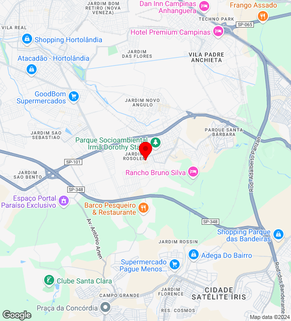 Mapa da localização