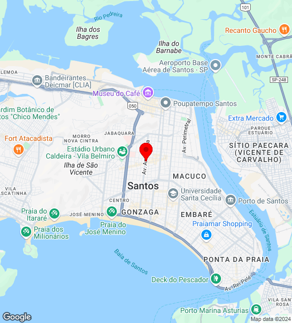 Mapa da localização