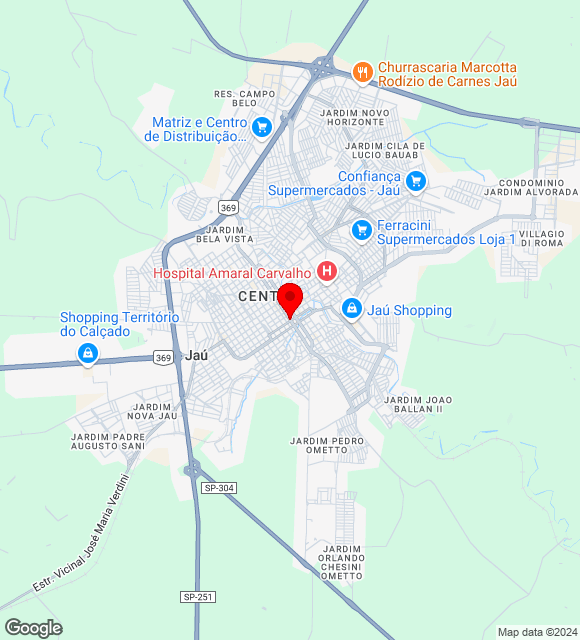 Mapa da localização