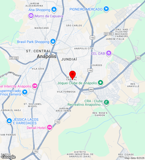 Mapa da localização