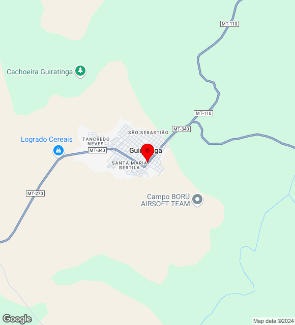 Mapa da localização