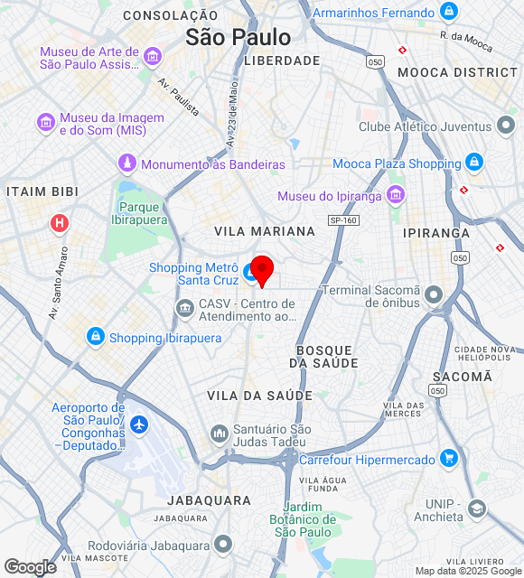 Mapa da localização