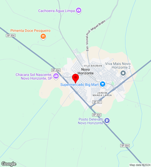 Mapa da localização