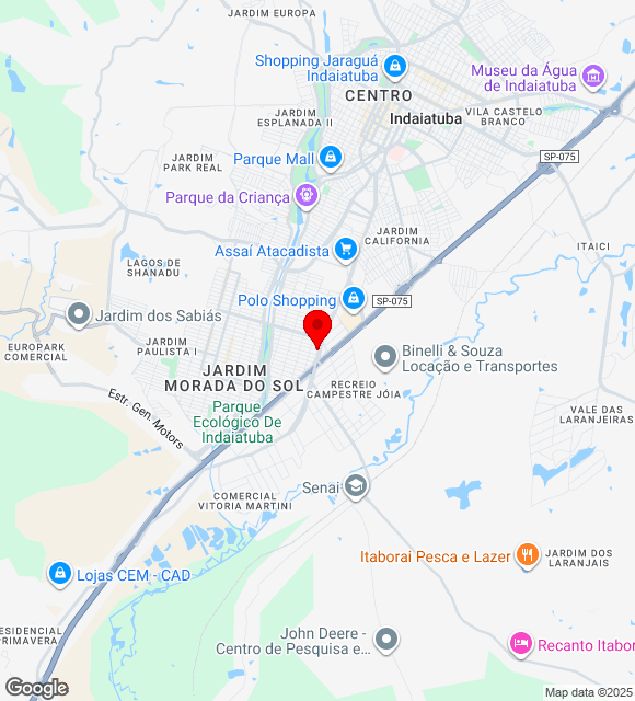 Mapa da localização