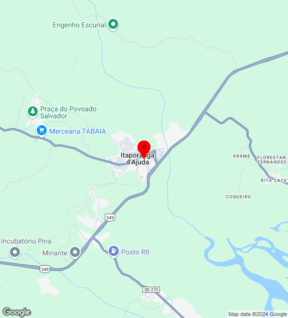 Mapa da localização