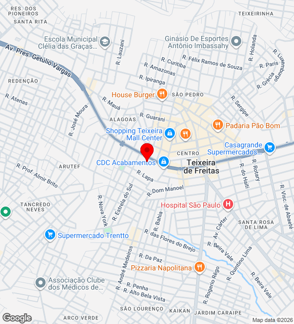 Mapa da localização