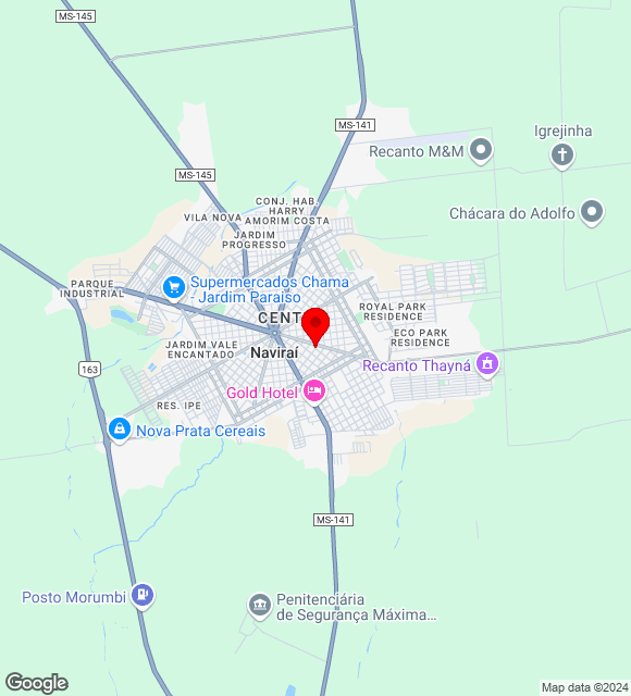 Mapa da localização