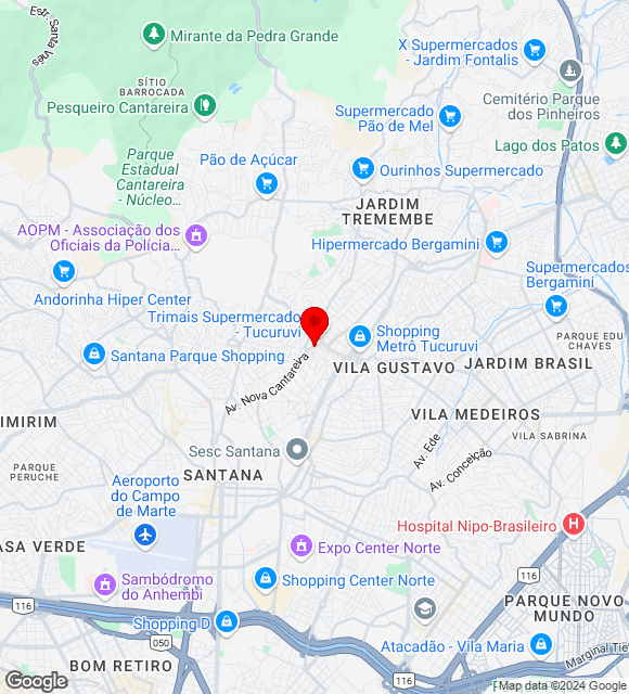 Mapa da localização