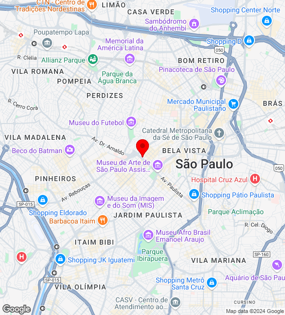 Mapa da localização