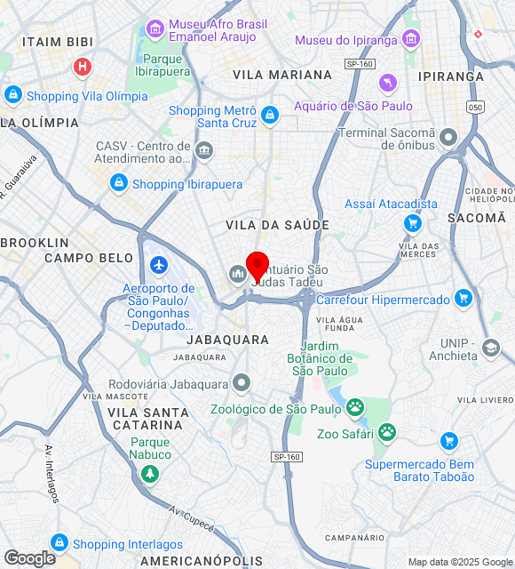 Mapa da localização