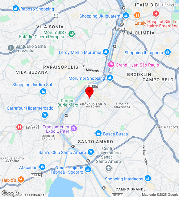Mapa da localização