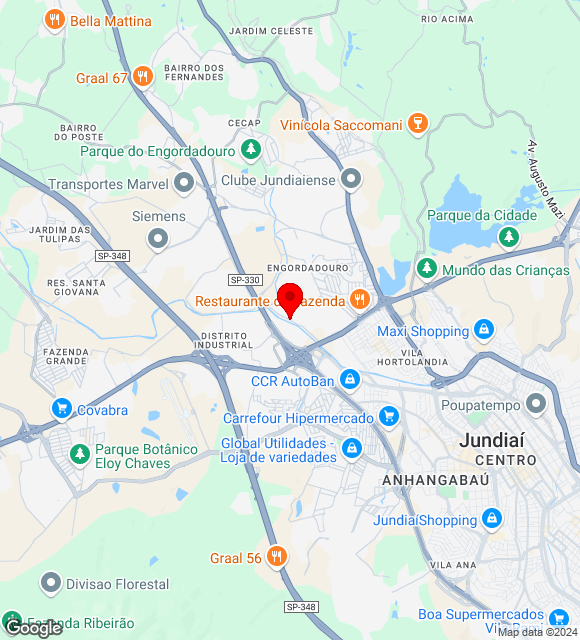 Mapa da localização