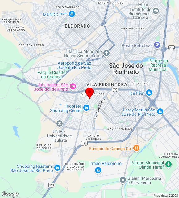 Mapa da localização